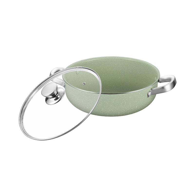 Bandejas de cocina blancas redondas utensilios de cocina presionados