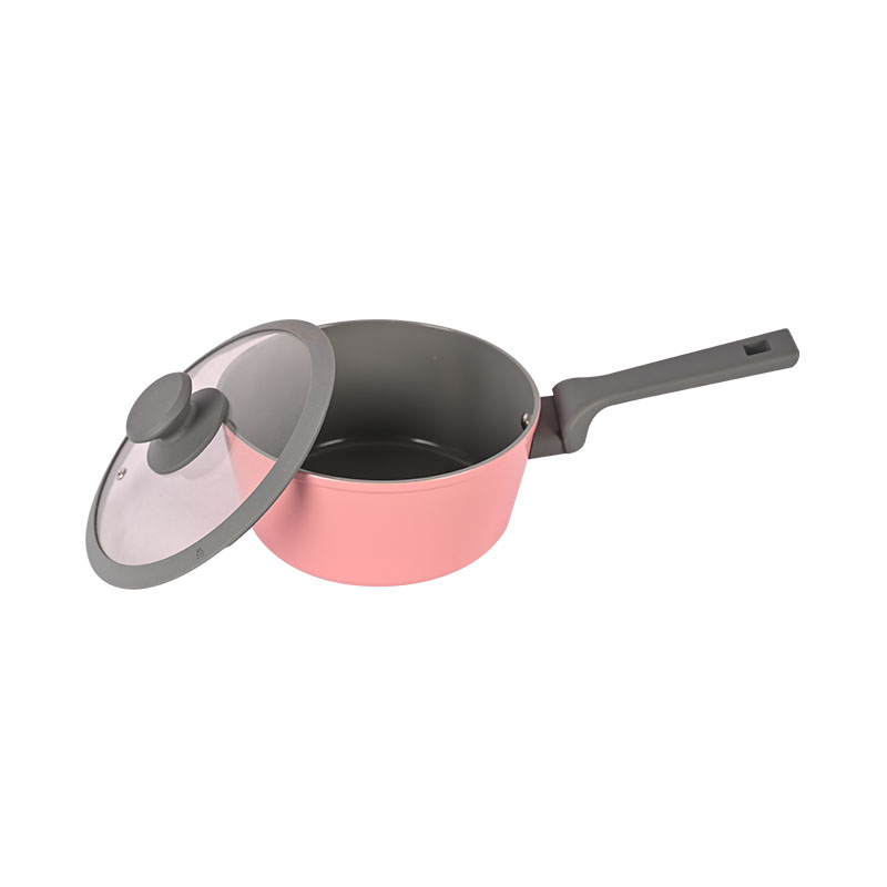 Telamon Pink & Grey Chic Cubriz de cerámica Cocina Forjada Juego de utensilios