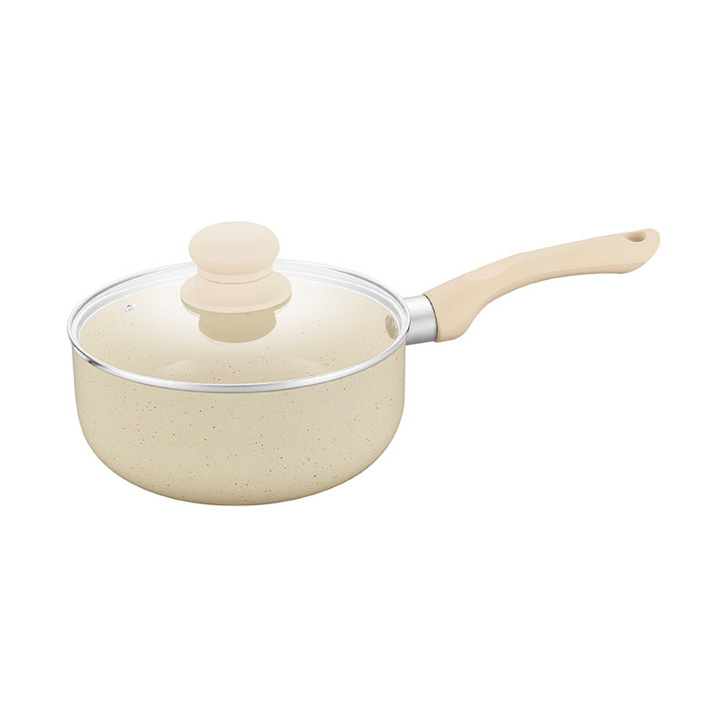 Beige Set Pot como utensilios de cocina presionados con manija desmontable