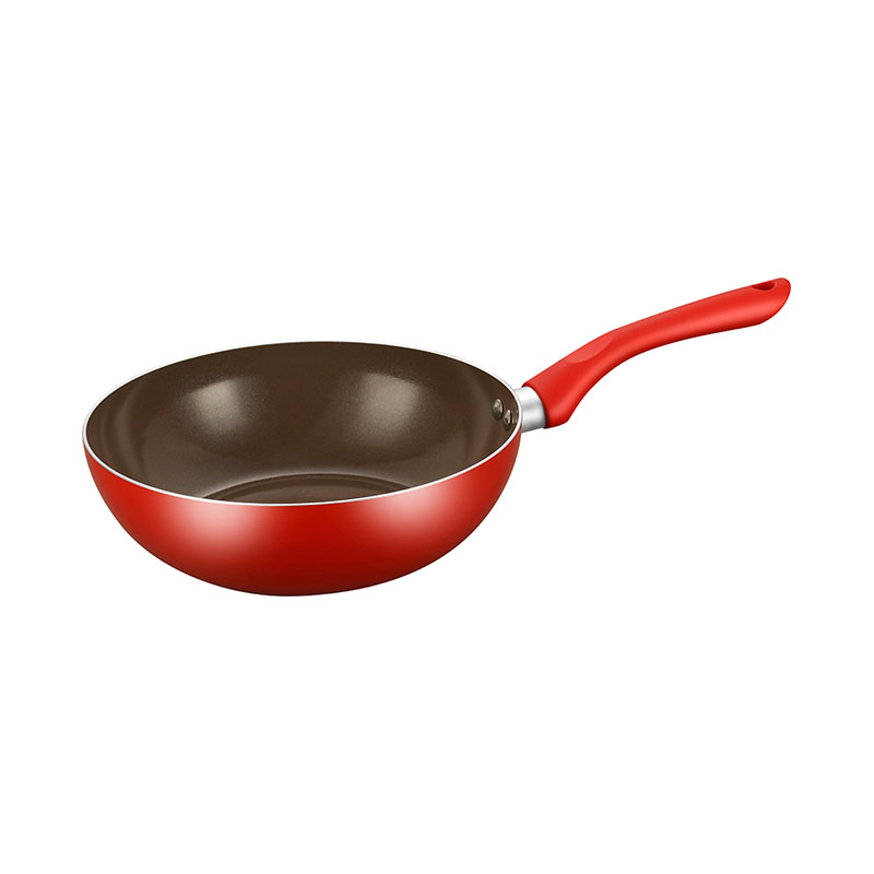 Utensilios de cocina de olla roja con tapas de vidrio