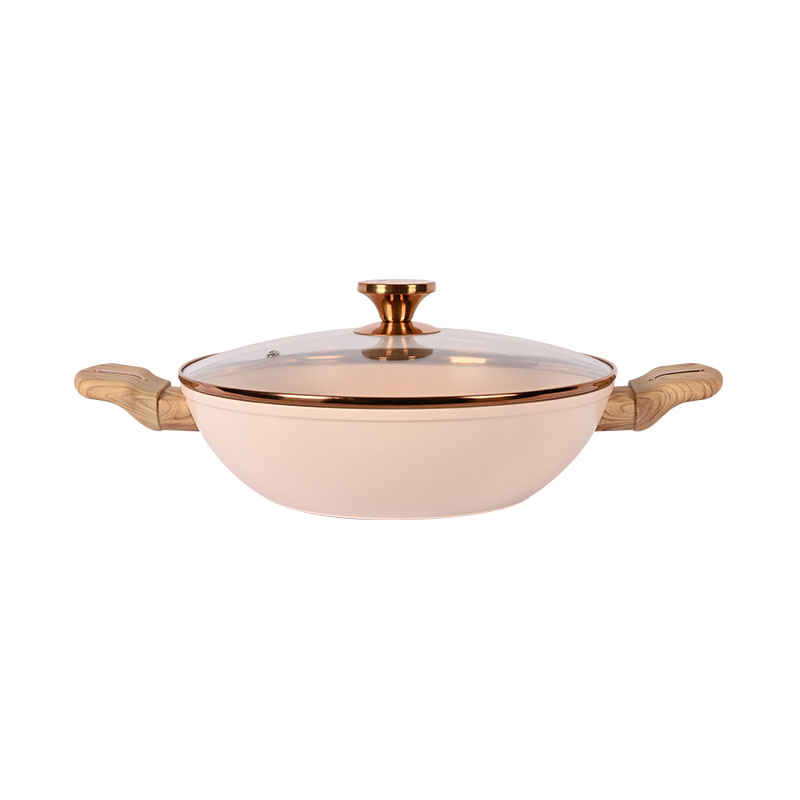 Telamon beige utensilios de cocina con accesorios de borde dorado