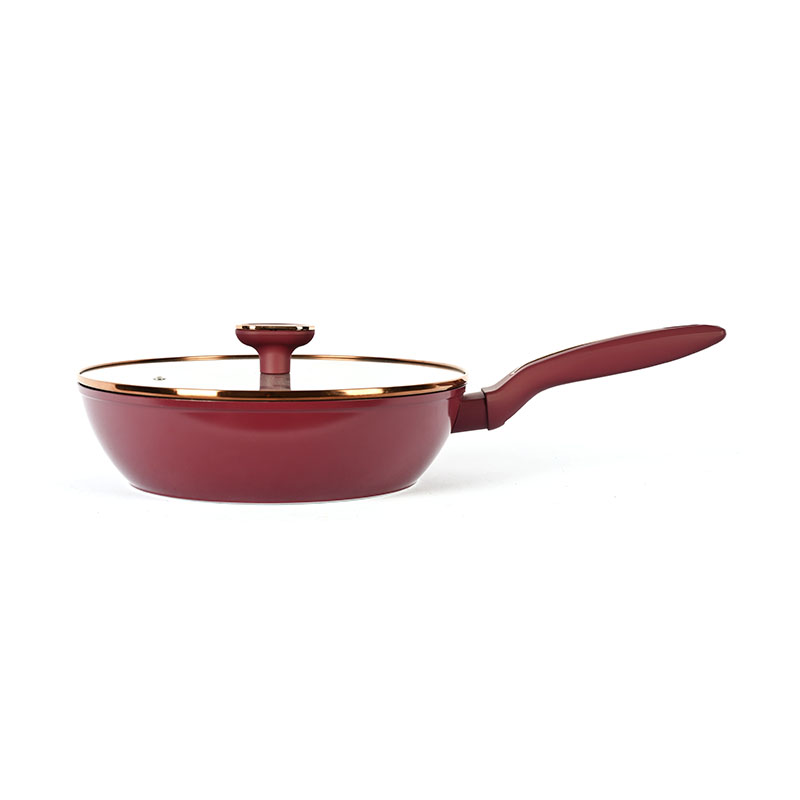 Telamon Burgundy utensilios de cocina con accesorios de borde dorado