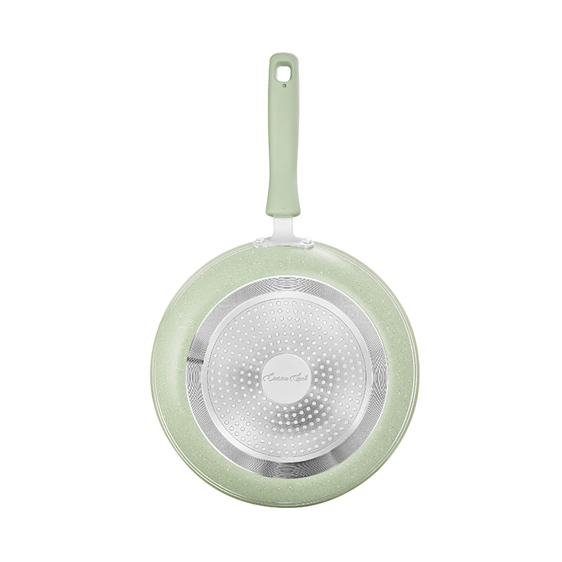 Bandejas de cocina blancas redondas utensilios de cocina presionados