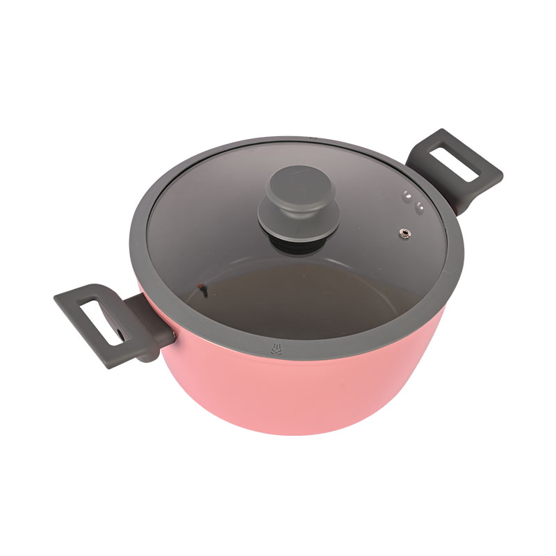 Telamon Pink & Grey Chic Cubriz de cerámica Cocina Forjada Juego de utensilios