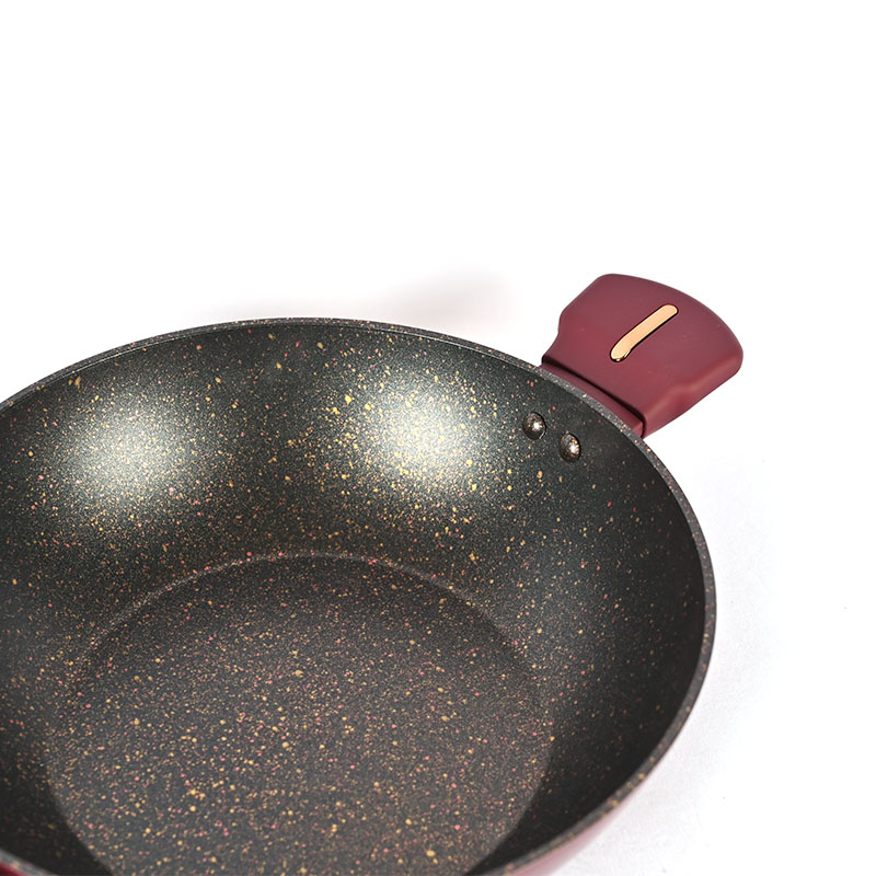 Telamon Burgundy utensilios de cocina con accesorios de borde dorado