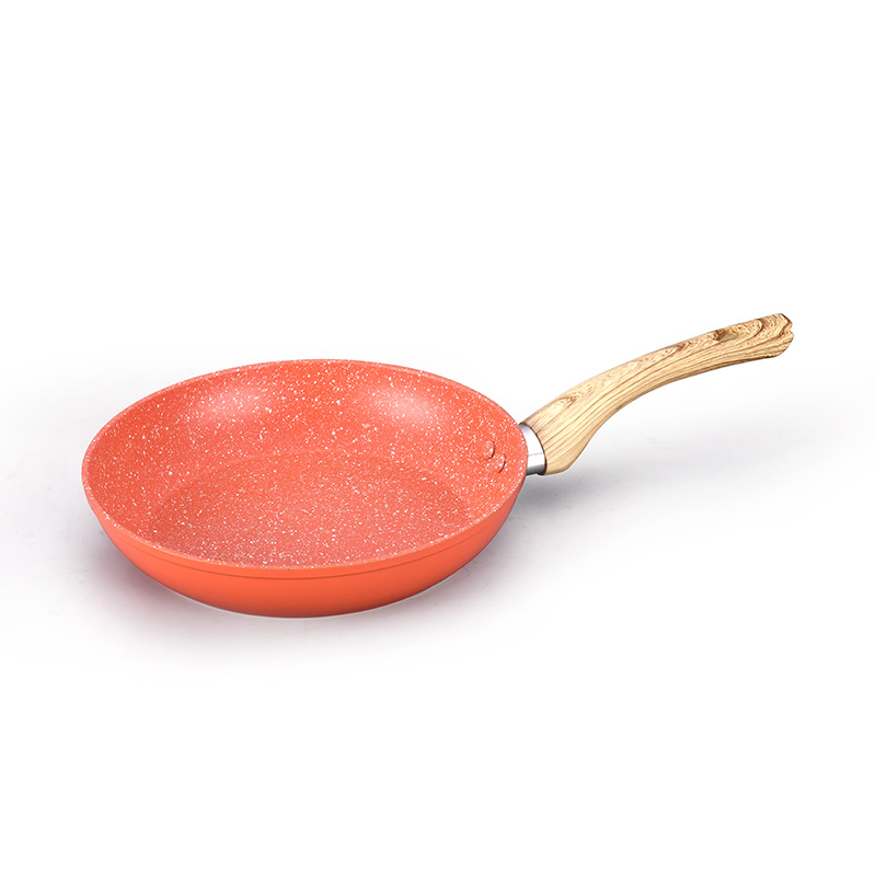 Telamon Tangerine Marble Coating Cookware de coches de cocina