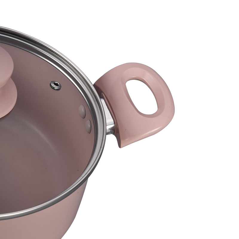 Telamon Pink Ceramic Cook -Winkets de cocción de utensilios