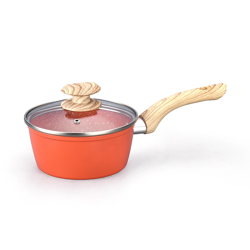 Telamon Tangerine Marble Coating Cookware de coches de cocina