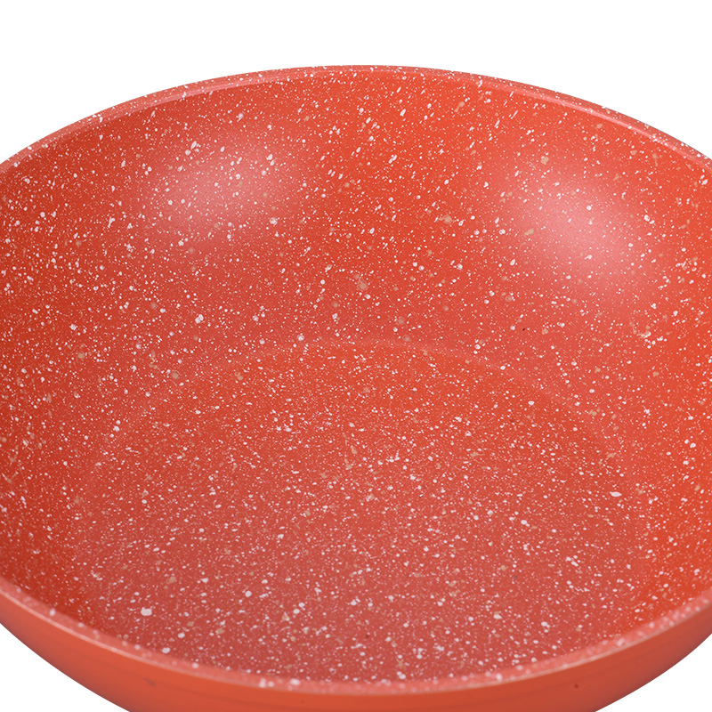 Telamon Tangerine Marble Coating Cookware de coches de cocina