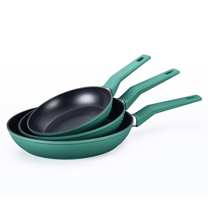 Telamon Agate Verde 3 piezas Forged Freing Pan set