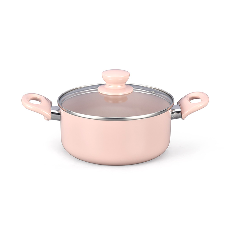 Telamon Pink Ceramic Cook -Winkets de cocción de utensilios